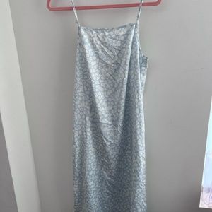 leopard print midi dress